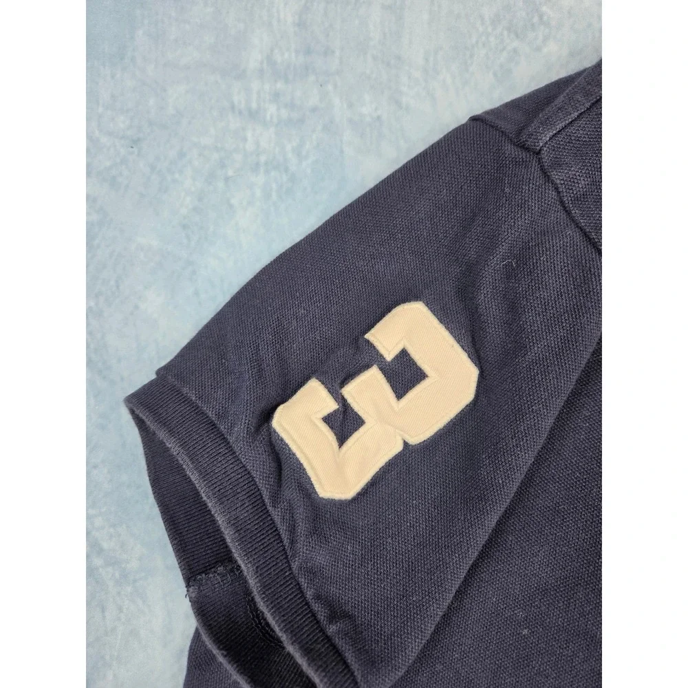 Polo Ralph Lauren Big Pony Men's Polo Shirt L Navy Custom Fit #3 Mesh